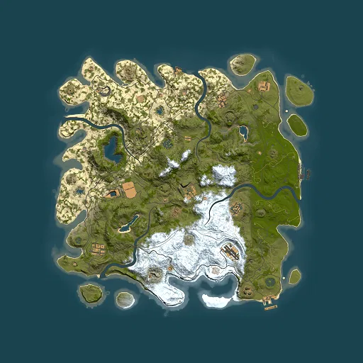 Rust map seed 652280583, 4500x4500m top-down preview