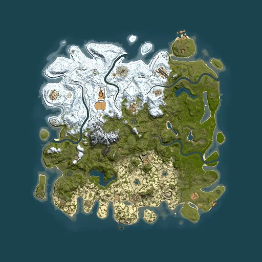 Rust map seed 1567604906, 5000x5000m top-down preview