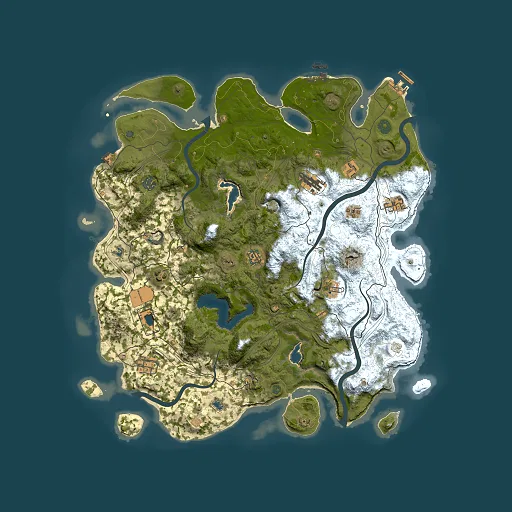 Rust map seed 1611777316, 4500x4500m top-down preview