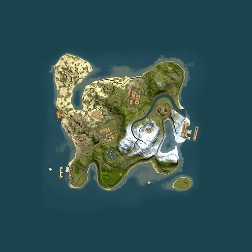 Rust map seed 829285779, 2500x2500m top-down preview
