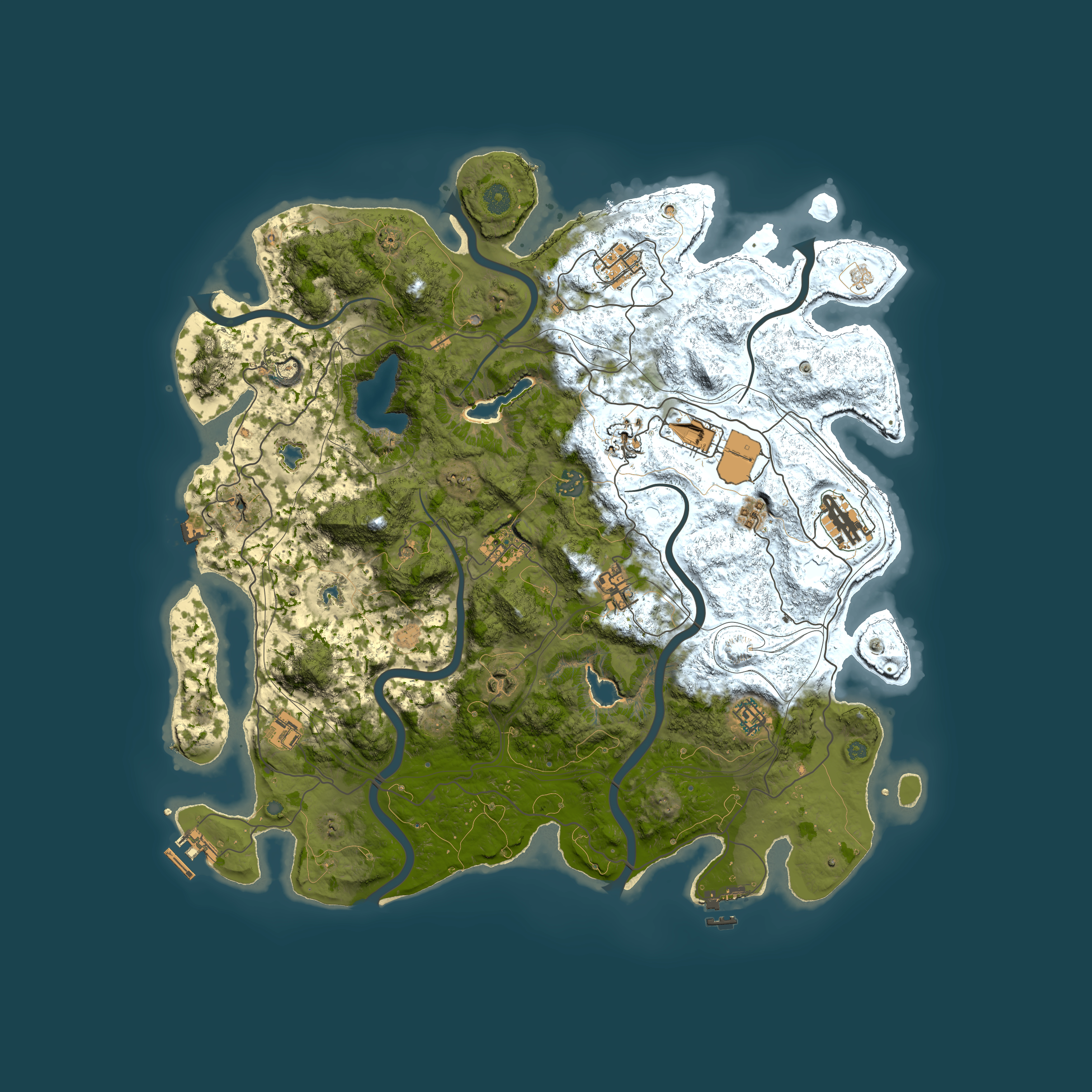 Full top-down render of Rust map seed 803720745, 4500x4500m