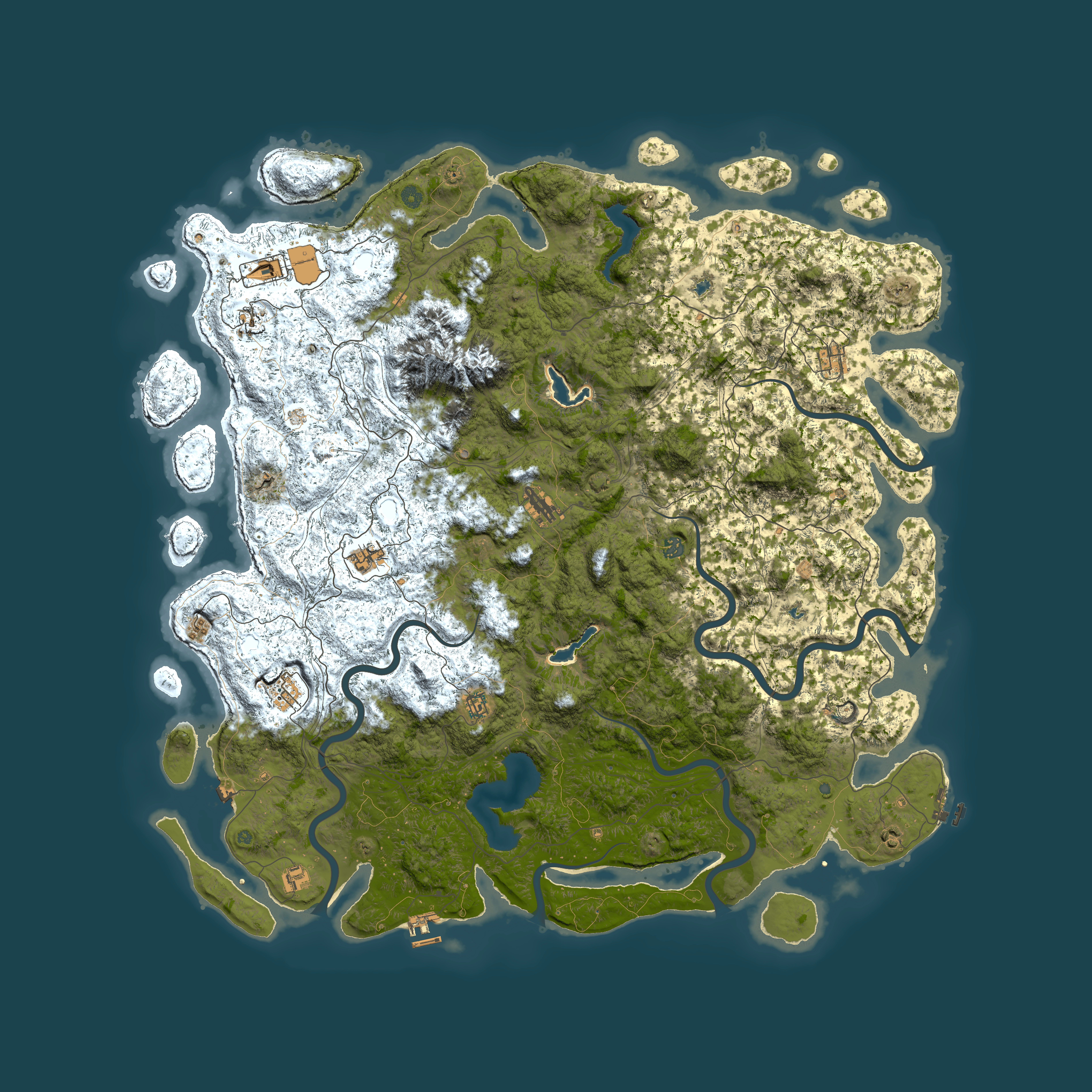 Full top-down render of Rust map seed 526753030, 6000x6000m