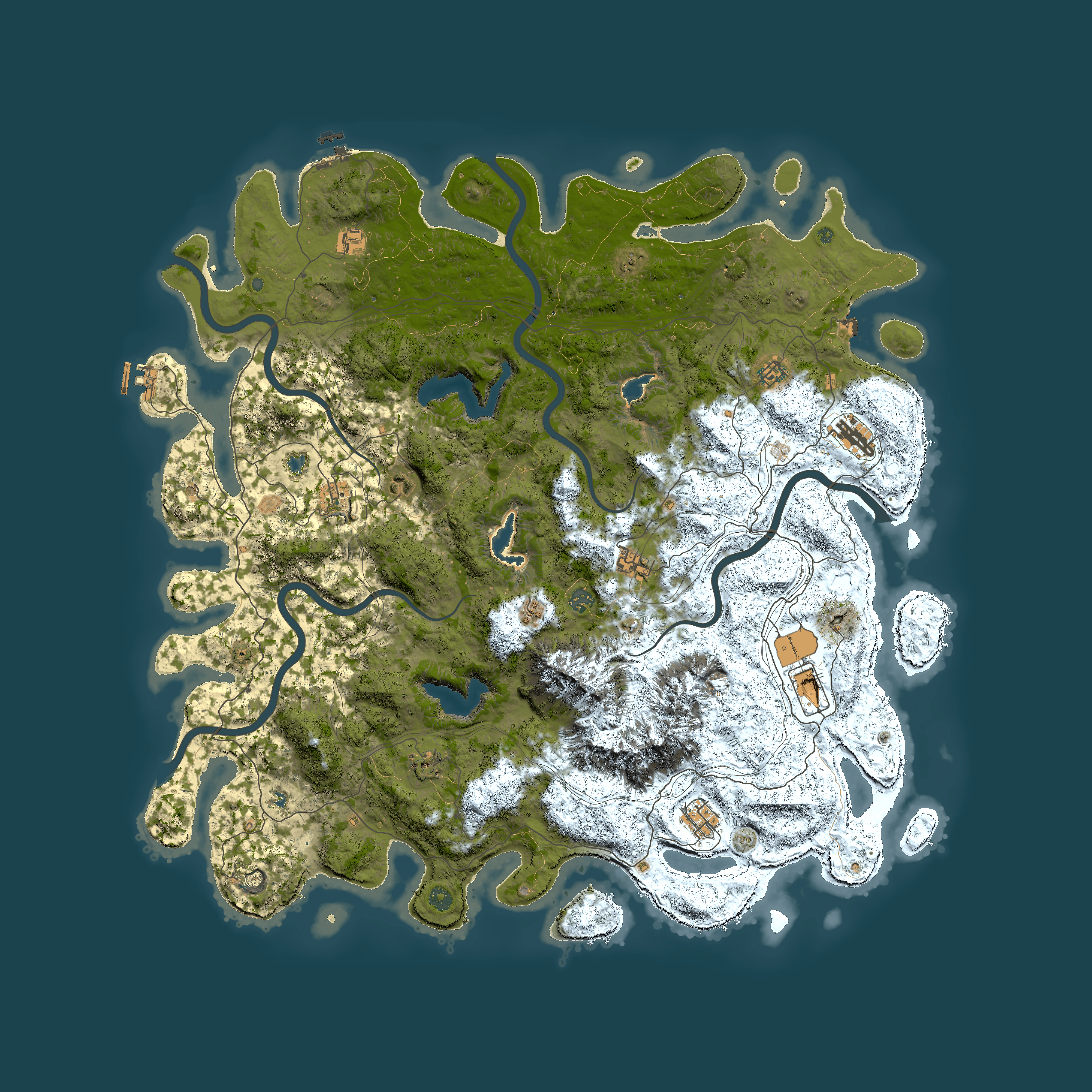Full top-down render of Rust map seed 575116609, 5500x5500m