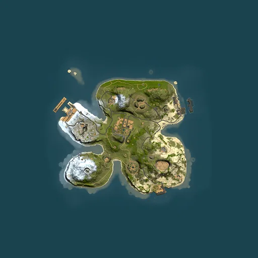 Rust map seed 12345, 2000x2000m top-down preview