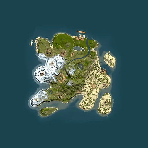 Rust map seed 202240076, 2500x2500m top-down preview