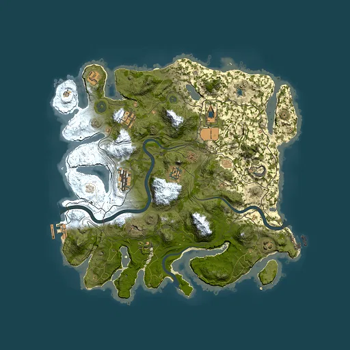Rust map seed 1337, 3800x3800m top-down preview