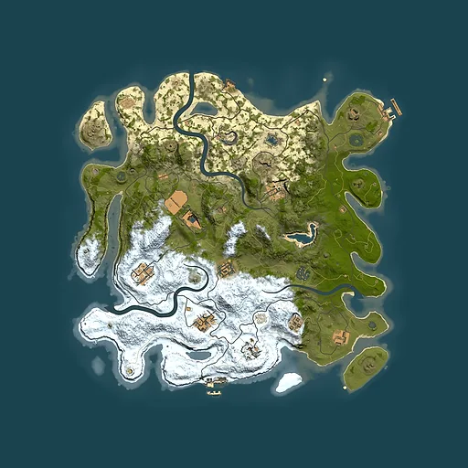 Rust map seed 1312090934, 4000x4000m top-down preview