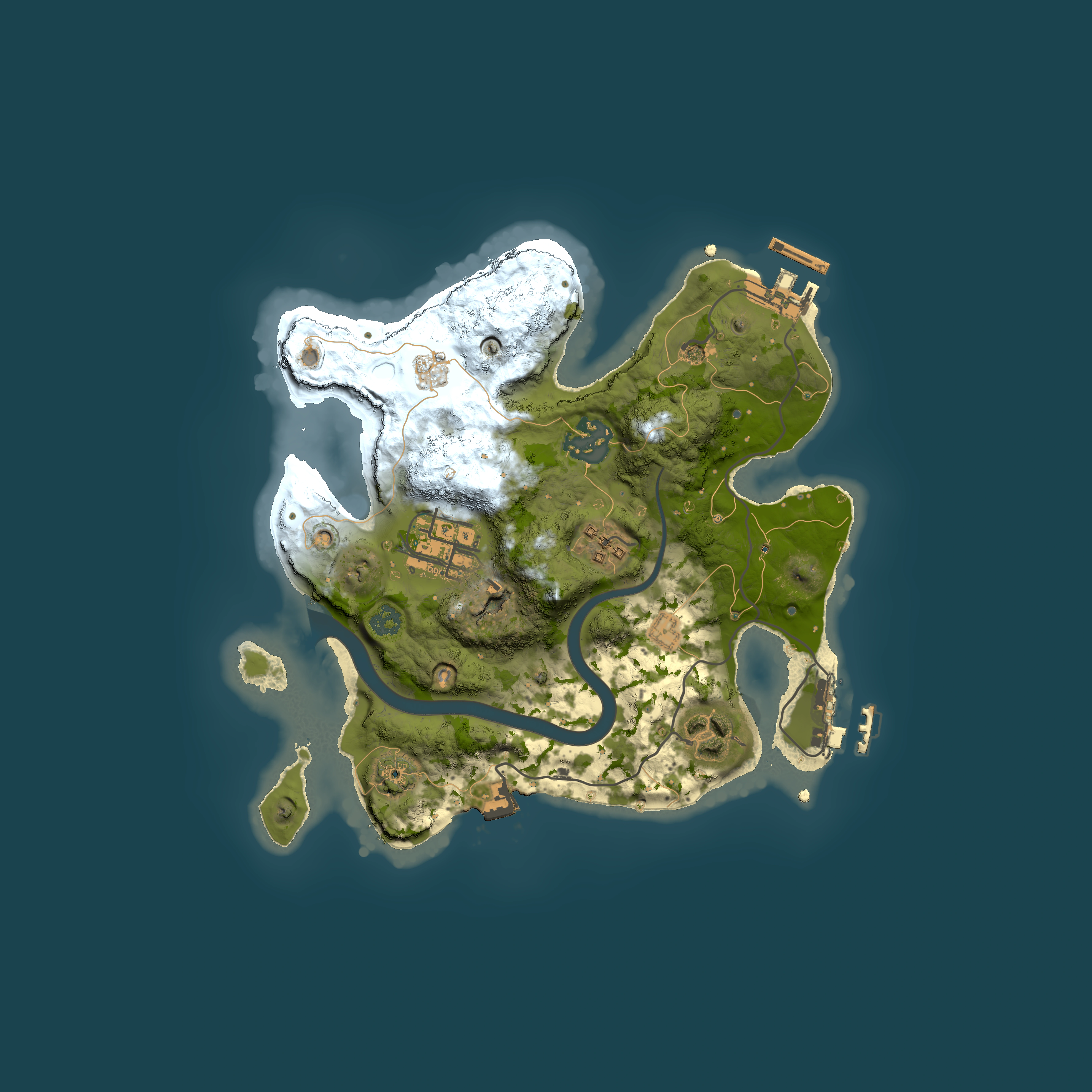 Full top-down render of Rust map seed 1756834175, 2500x2500m