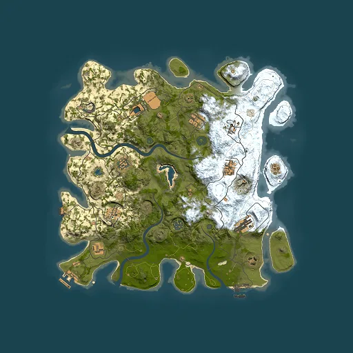 Rust map seed 526093423, 4000x4000m top-down preview