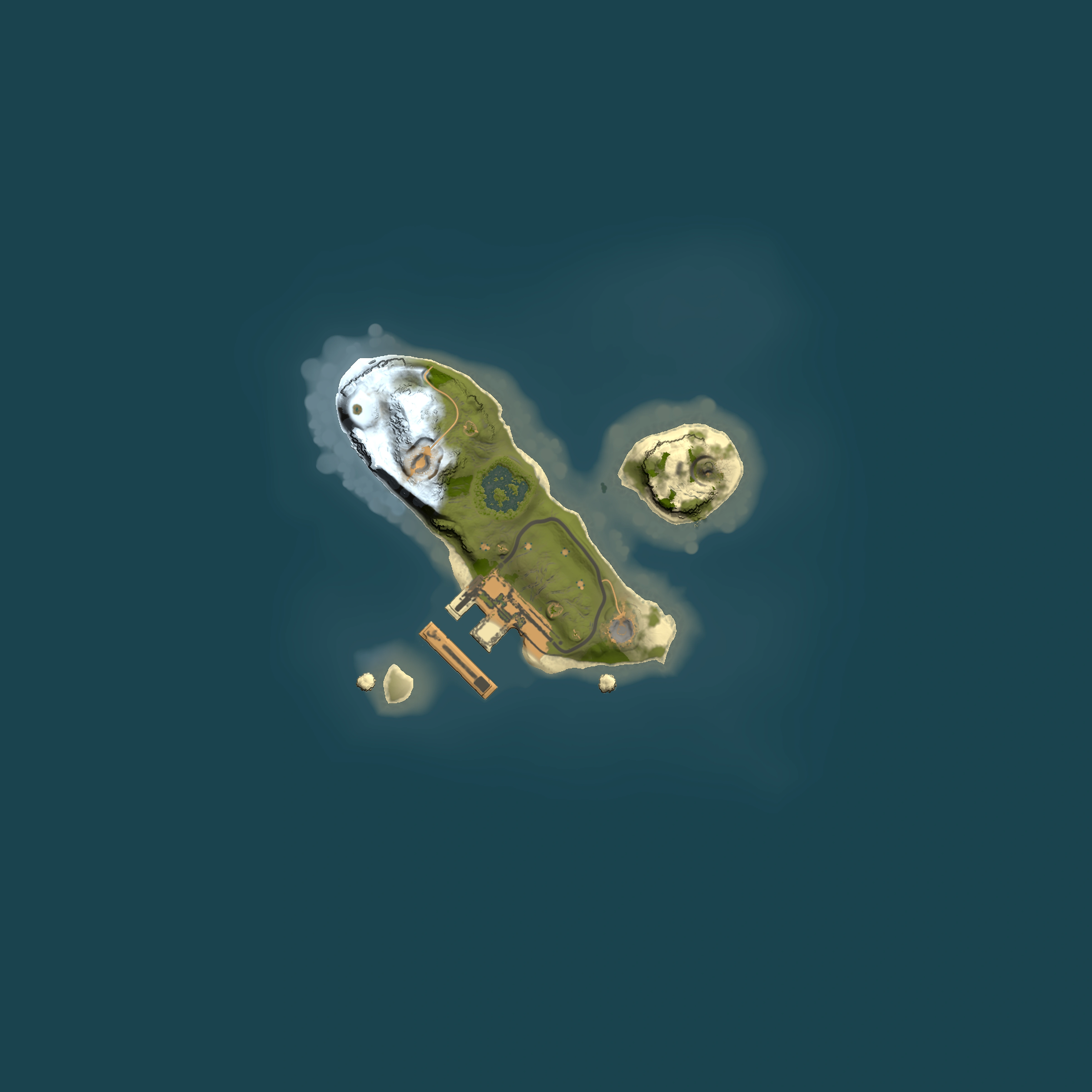 Full top-down render of Rust map seed 225163472, 1500x1500m