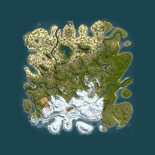 Rust map seed 423680685, 4500x4500m top-down preview