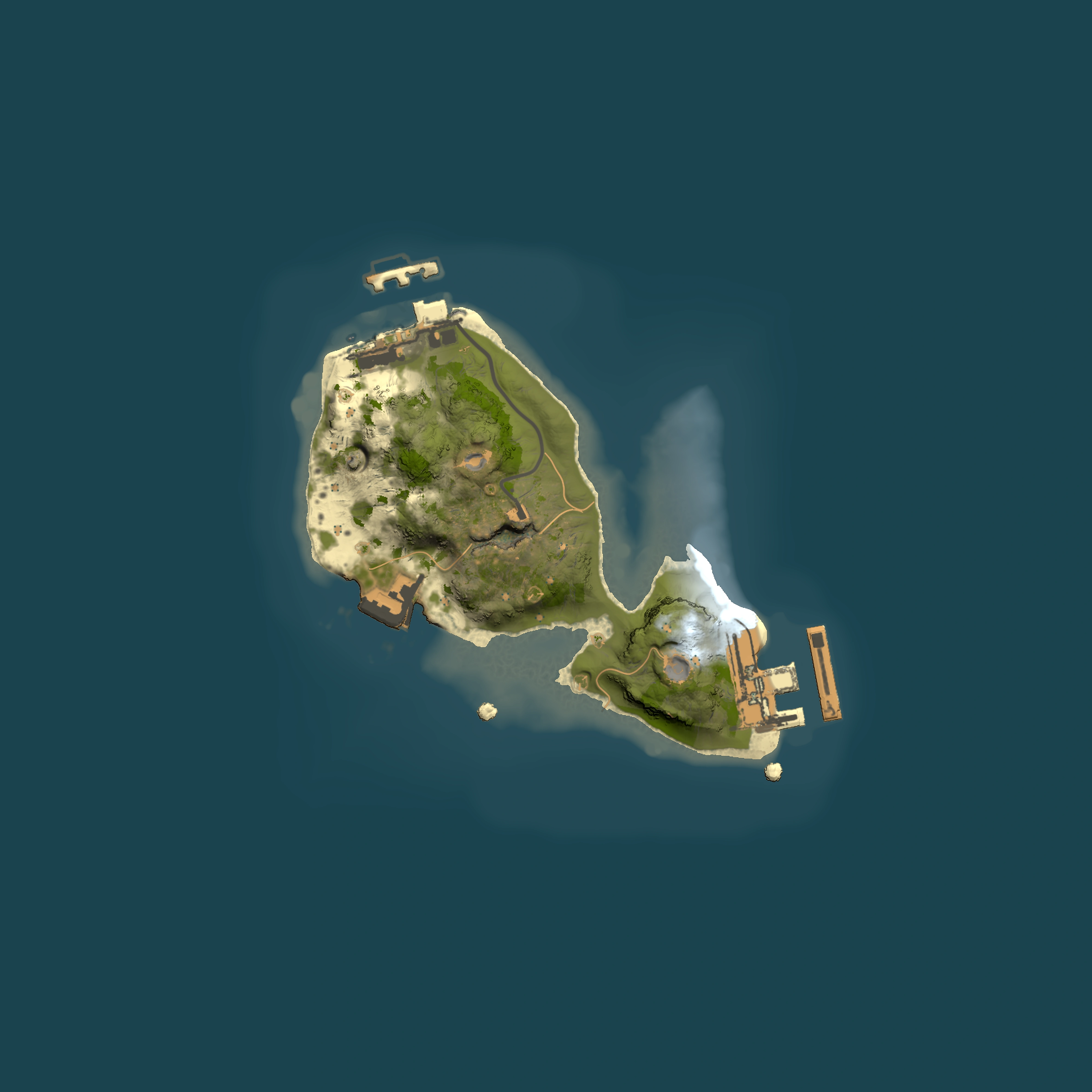 Full top-down render of Rust map seed 370890049, 1500x1500m