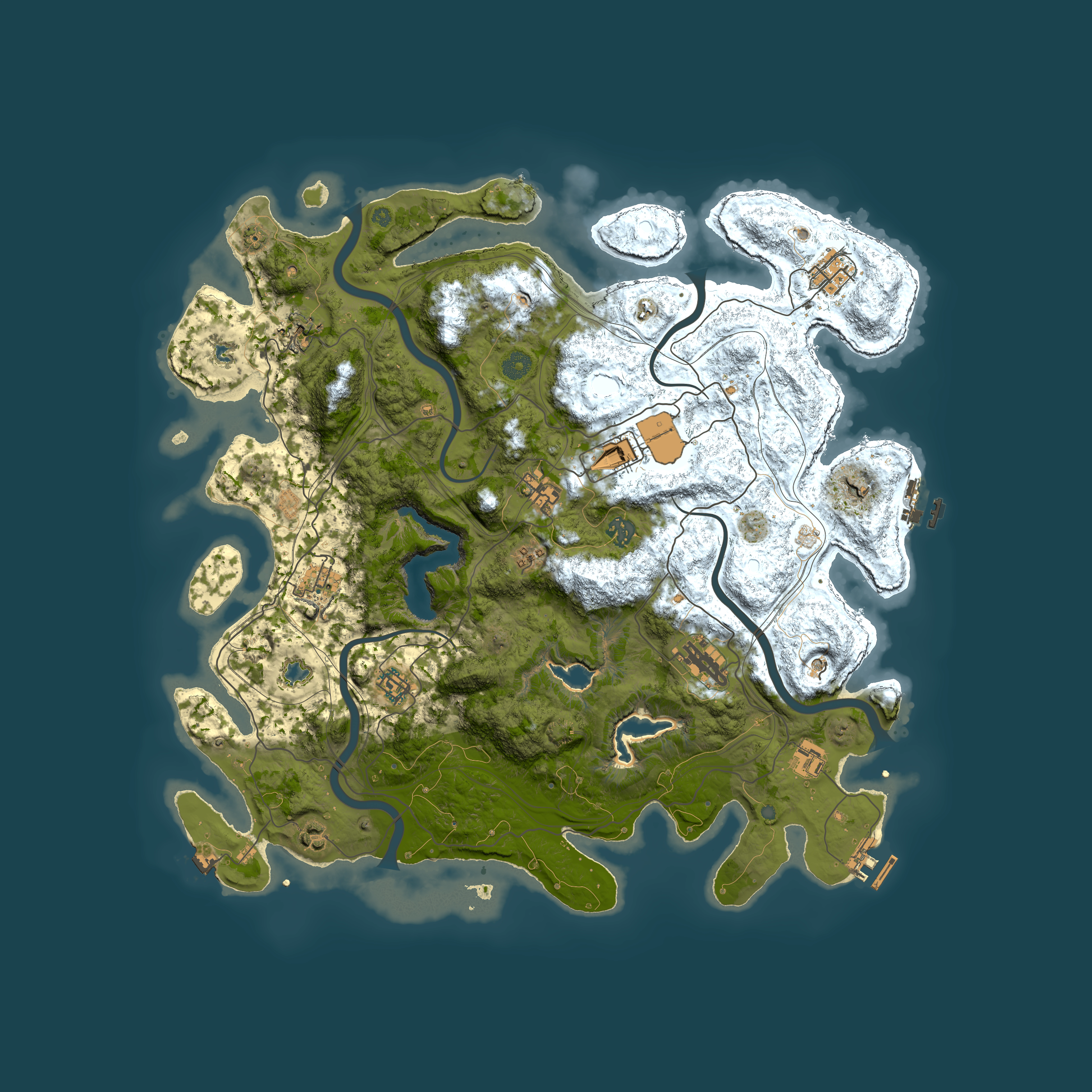 Full top-down render of Rust map seed 793956150, 4500x4500m