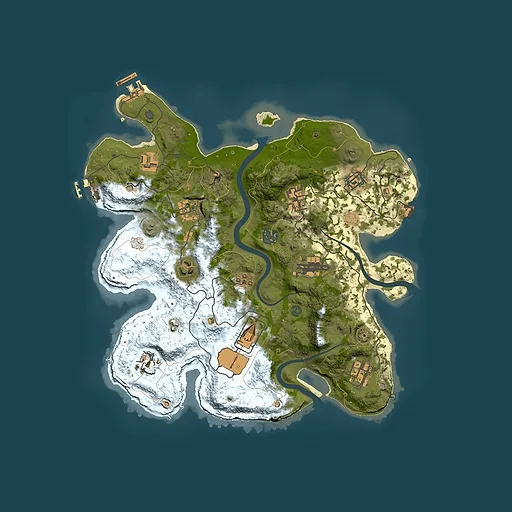 Rust map seed 983468176, 3500x3500m top-down preview