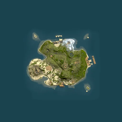 Rust map seed 142710772, 2000x2000m top-down preview