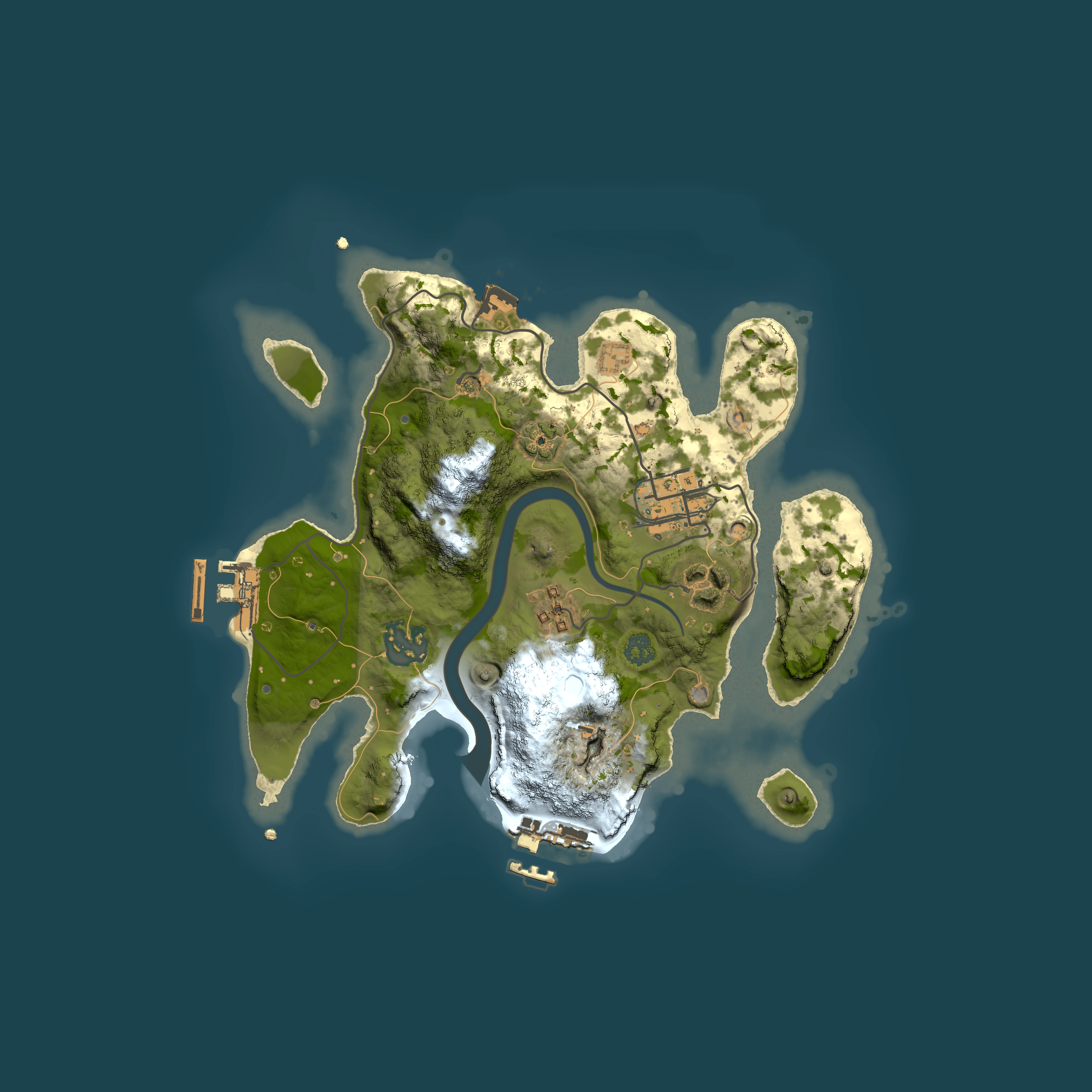 Full top-down render of Rust map seed 1569472877, 2500x2500m