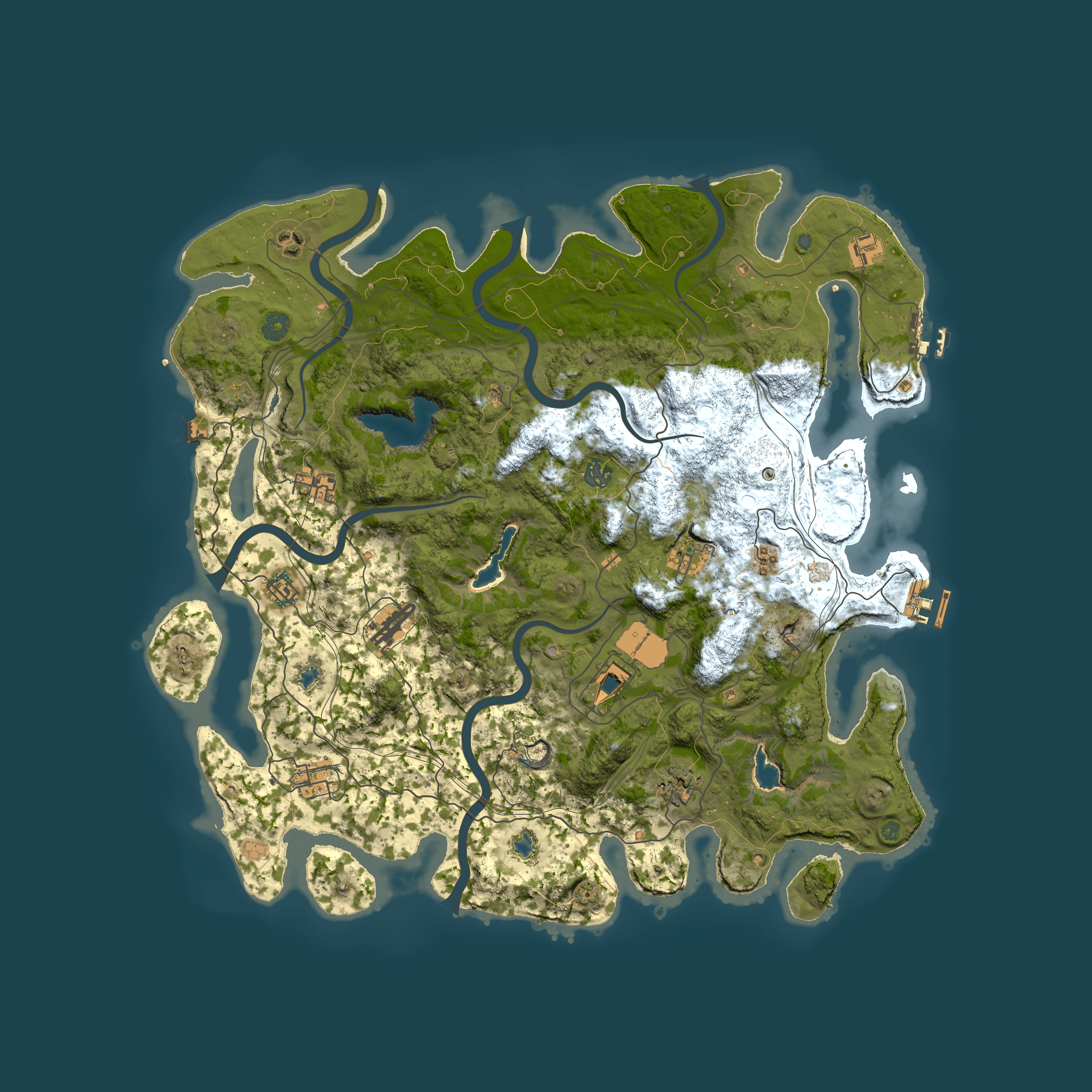 Full top-down render of Rust map seed 1148315039, 4500x4500m