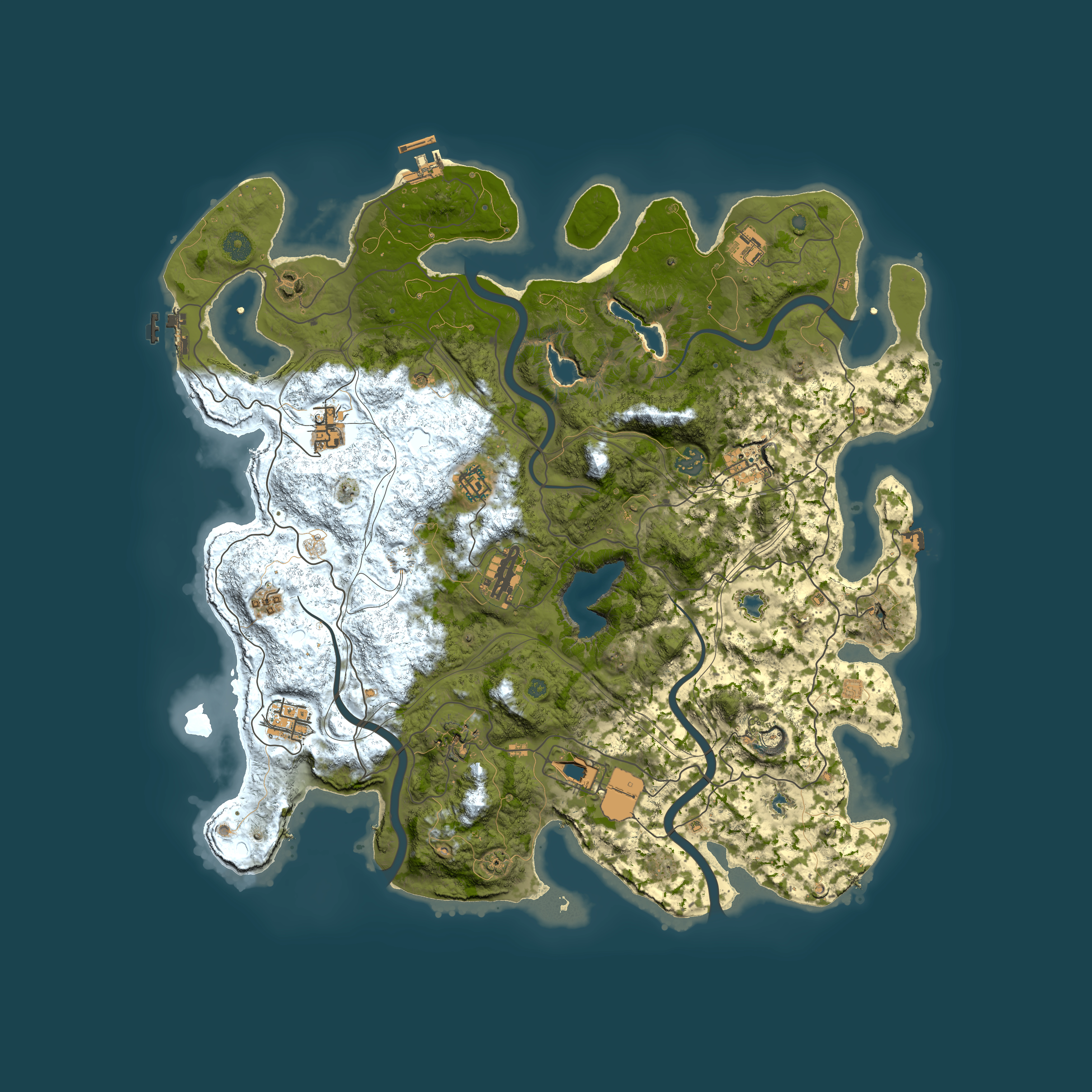 Full top-down render of Rust map seed 1996265322, 4500x4500m