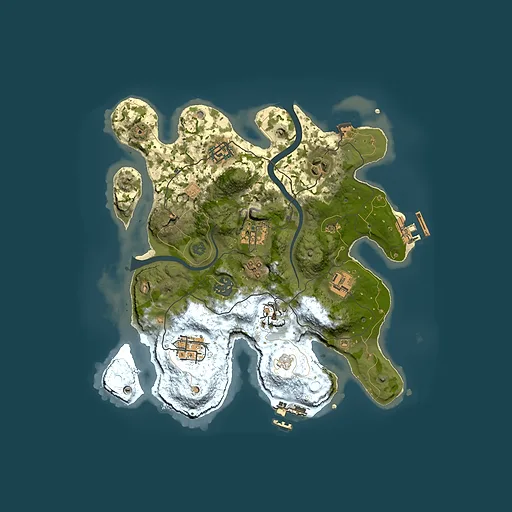 Rust map seed 1785384953, 3000x3000m top-down preview