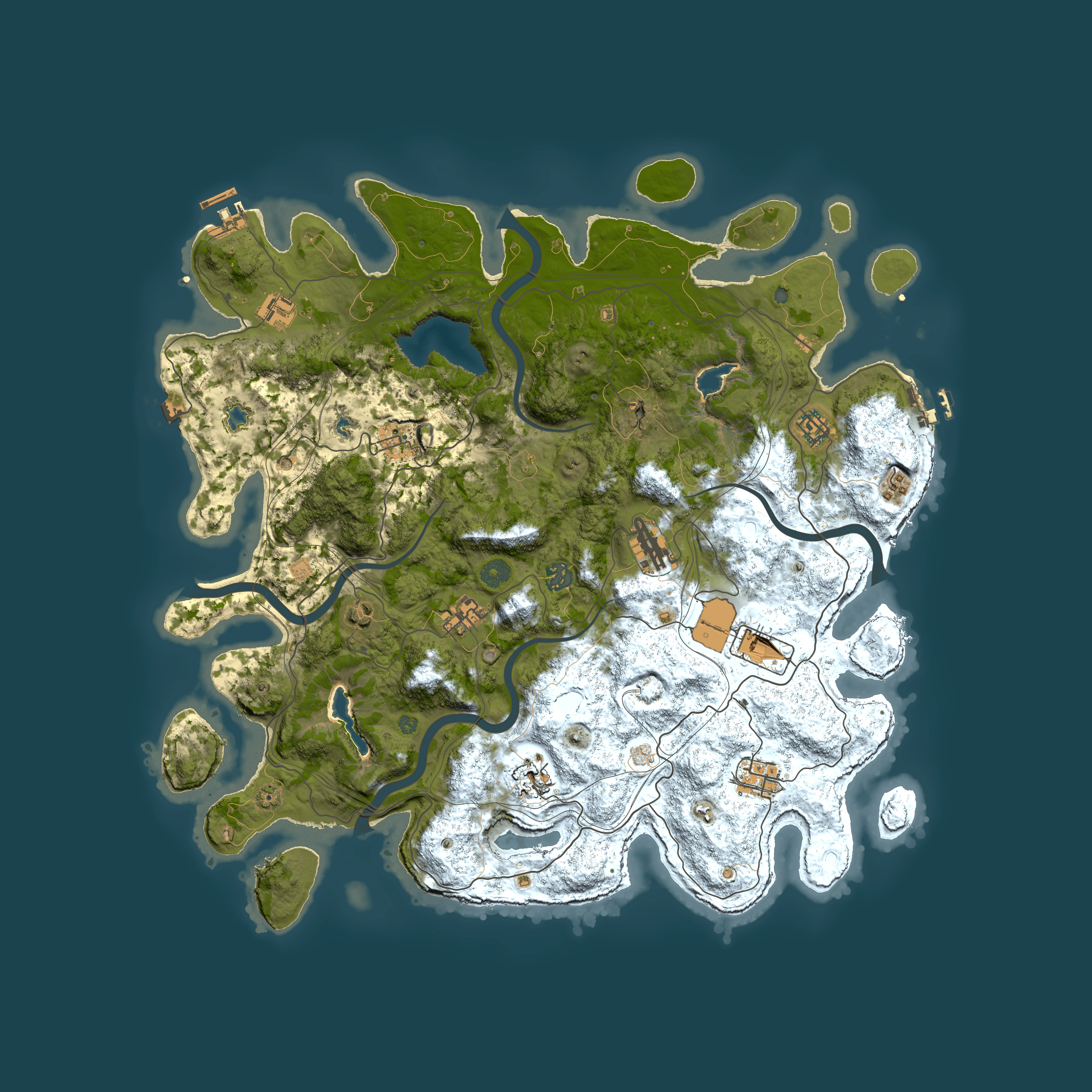Full top-down render of Rust map seed 712858116, 4500x4500m
