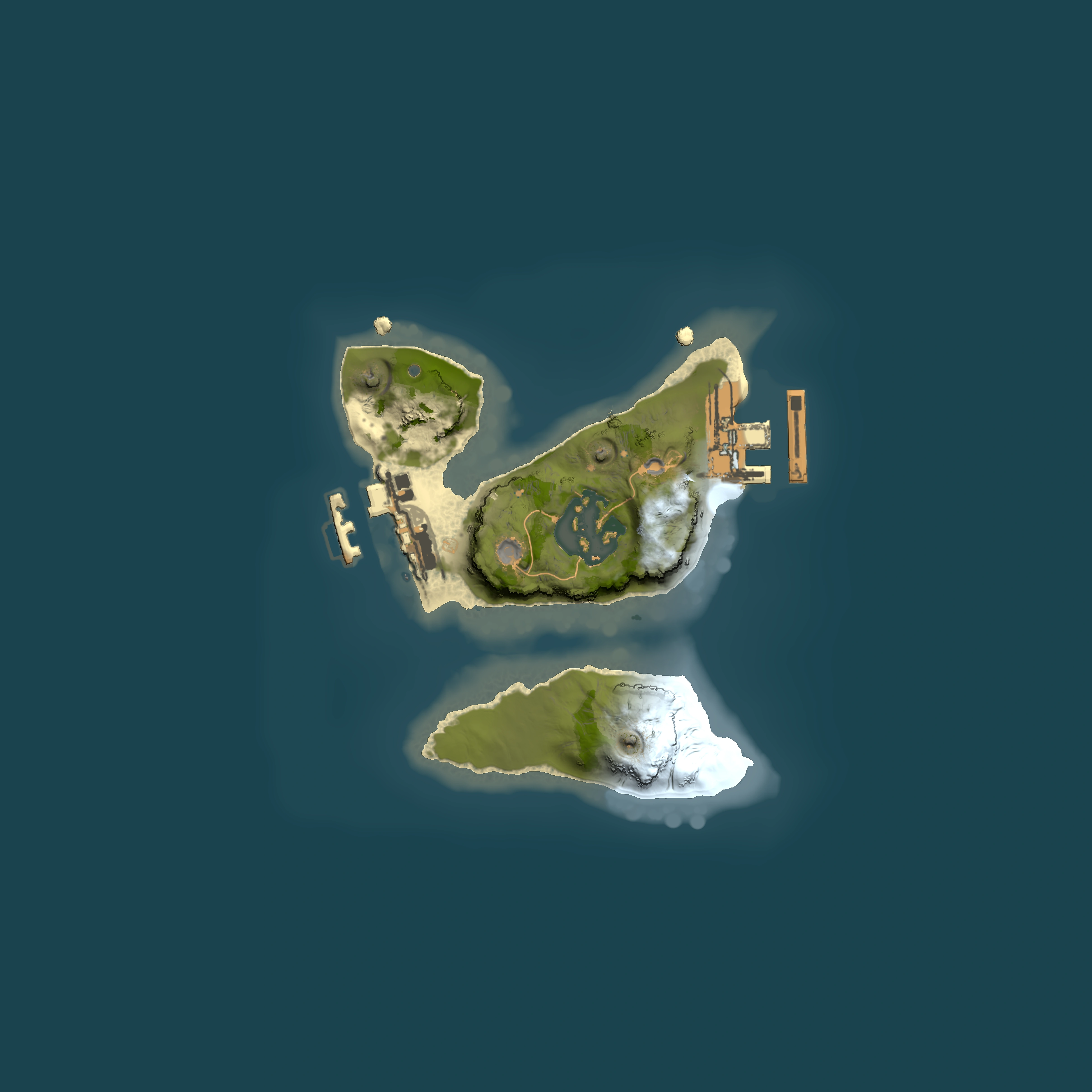 Full top-down render of Rust map seed 274391951, 1500x1500m