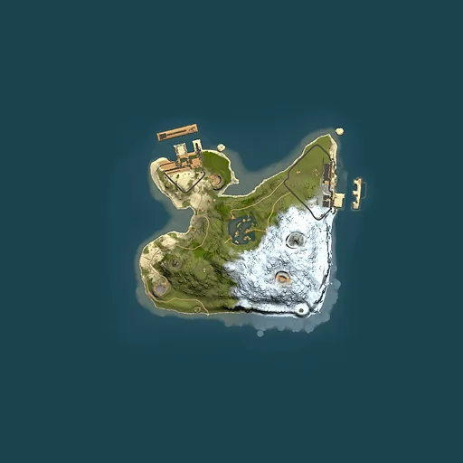 Rust map seed 1607226065, 1500x1500m top-down preview