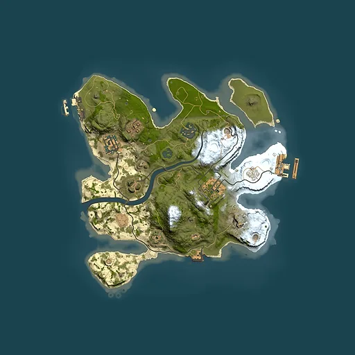Rust map seed 1254396147, 2500x2500m top-down preview