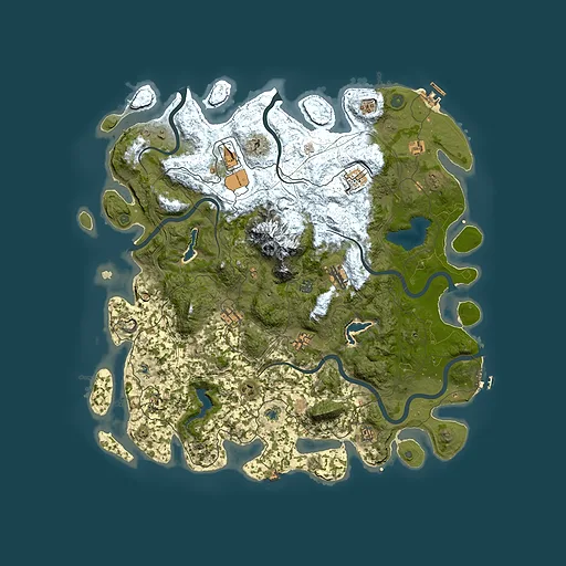 Rust map seed 1507138381, 5000x5000m top-down preview
