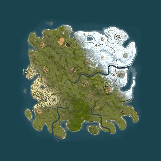 Rust map seed 1112022, 4500x4500m top-down preview