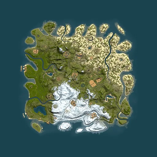 Rust map seed 939636677, 4500x4500m top-down preview