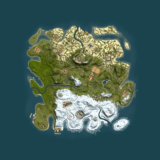 Rust map seed 209128693, 4000x4000m top-down preview