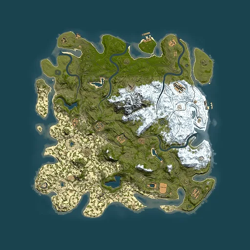 Rust map seed 1924509380, 5000x5000m top-down preview