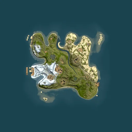 Rust map seed 1021284476, 2500x2500m top-down preview