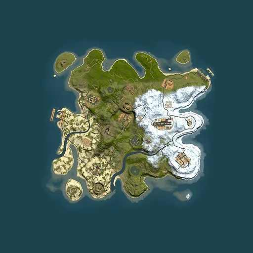 Rust map seed 692426999, 3000x3000m top-down preview