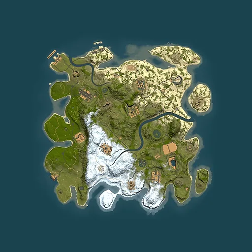Rust map seed 122431777, 3500x3500m top-down preview