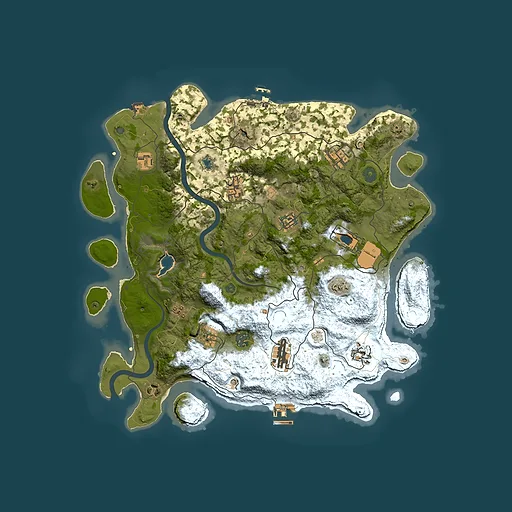 Rust map seed 1494150278, 4000x4000m top-down preview