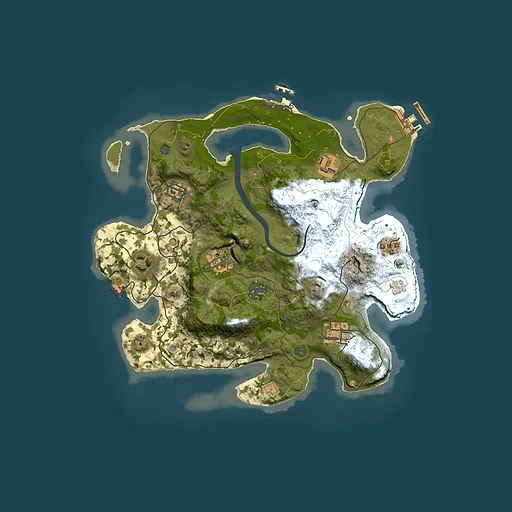 Rust map seed 898637740, 3000x3000m top-down preview