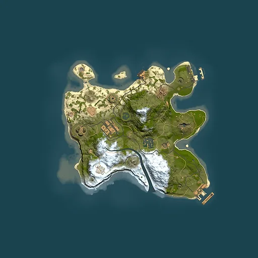 Rust map seed 1523572851, 2500x2500m top-down preview