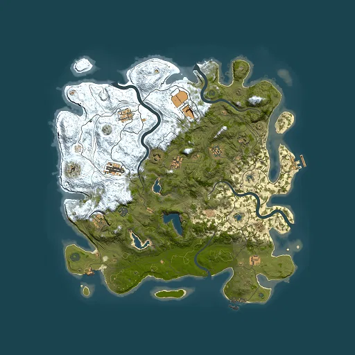 Rust map seed 1334637779, 4500x4500m top-down preview