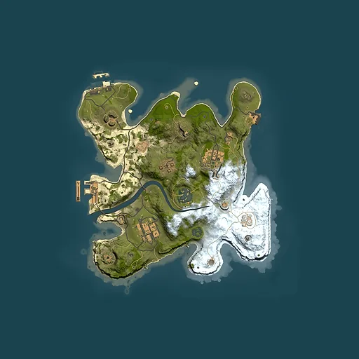 Rust map seed 838015107, 2500x2500m top-down preview
