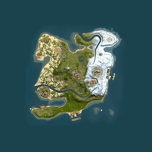 Rust map seed 422719320, 2500x2500m top-down preview