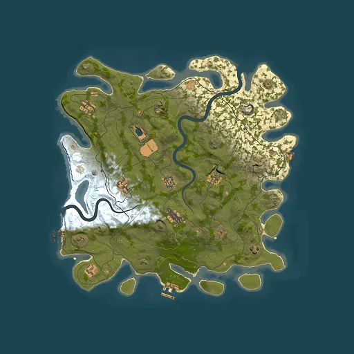 Rust map seed 1112022, 4000x4000m top-down preview