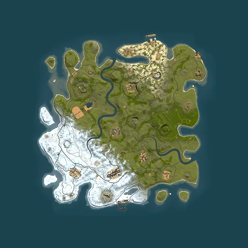 Rust map seed 1112022, 4000x4000m top-down preview