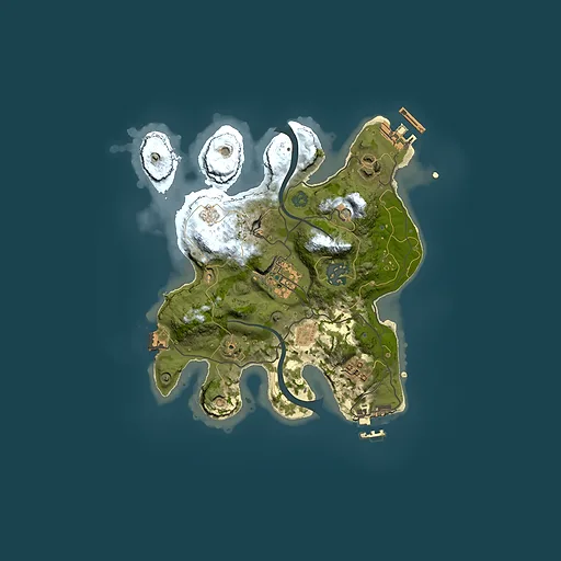 Rust map seed 1165249650, 2500x2500m top-down preview