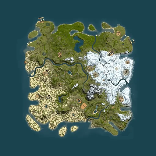Rust map seed 248060379, 5000x5000m top-down preview