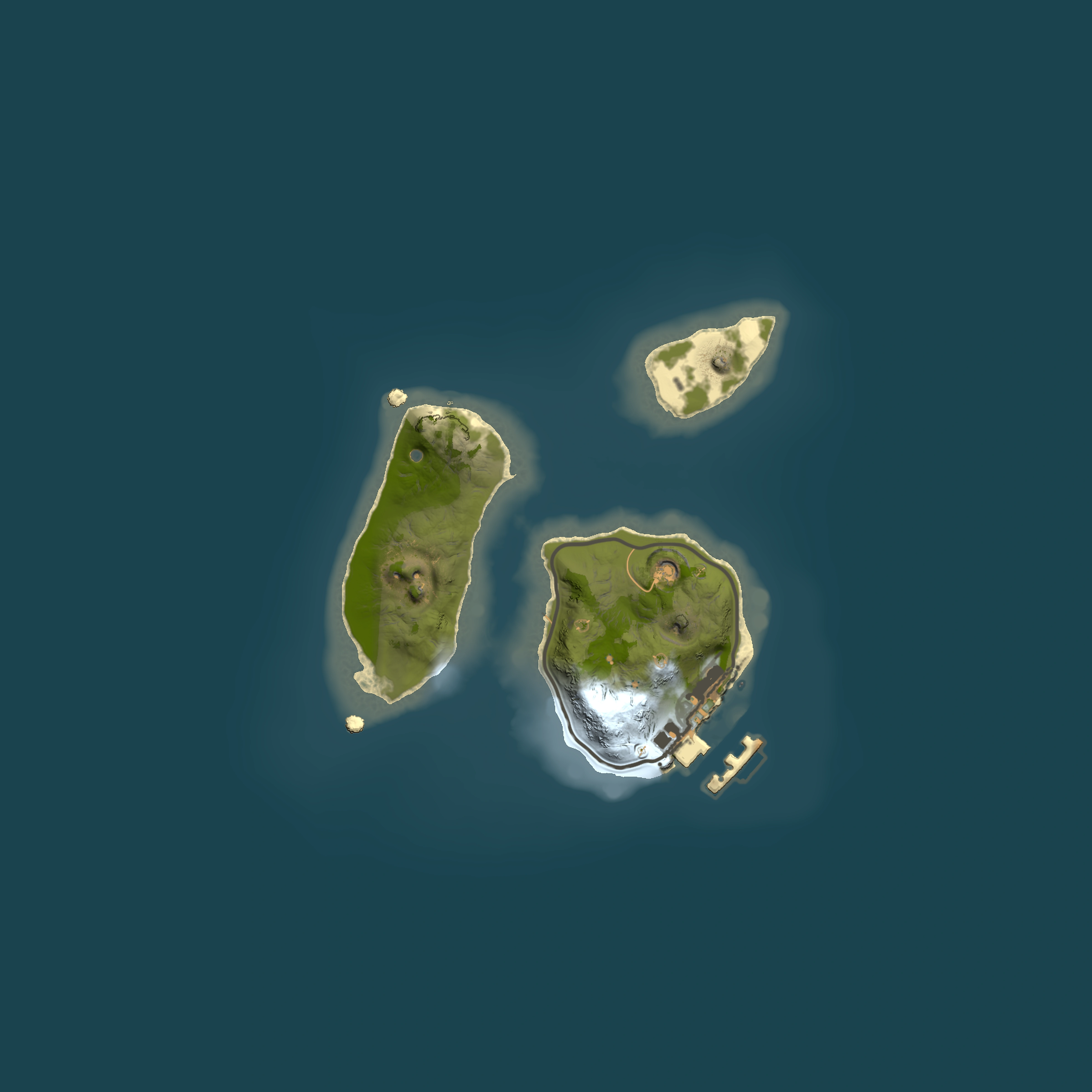Full top-down render of Rust map seed 1989974042, 1500x1500m