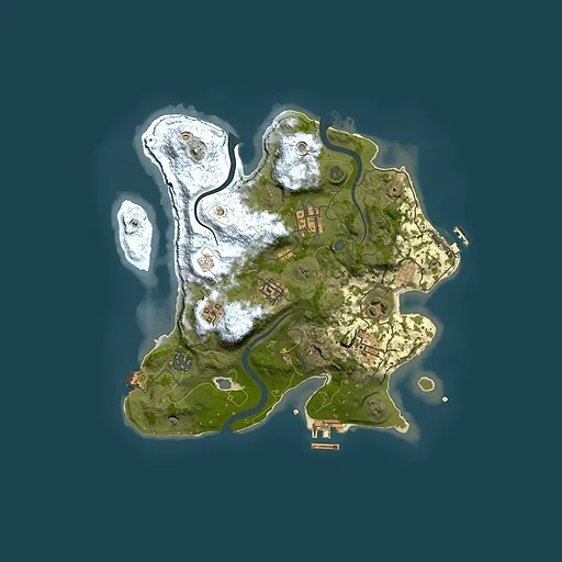 Rust map seed 1664569852, 3000x3000m top-down preview