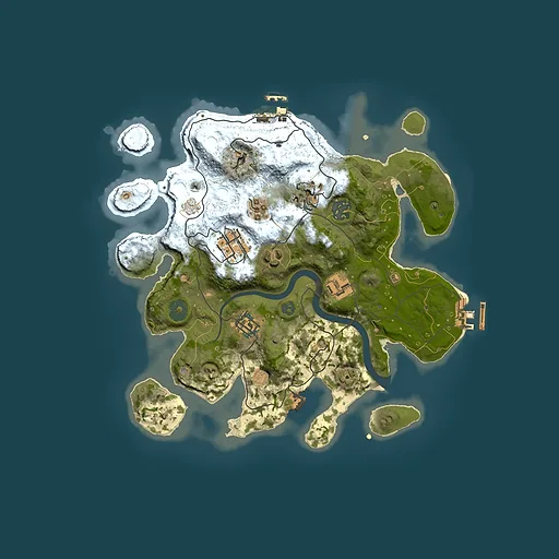 Rust map seed 116495119, 3000x3000m top-down preview