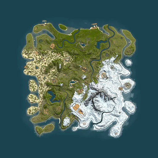 Rust map seed 1377759489, 5000x5000m top-down preview