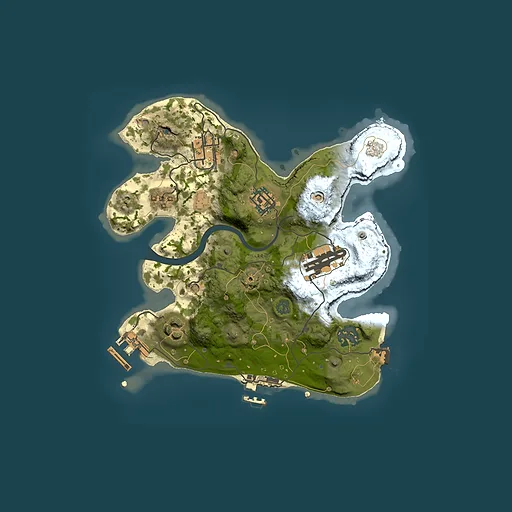 Rust map seed 588709846, 2500x2500m top-down preview